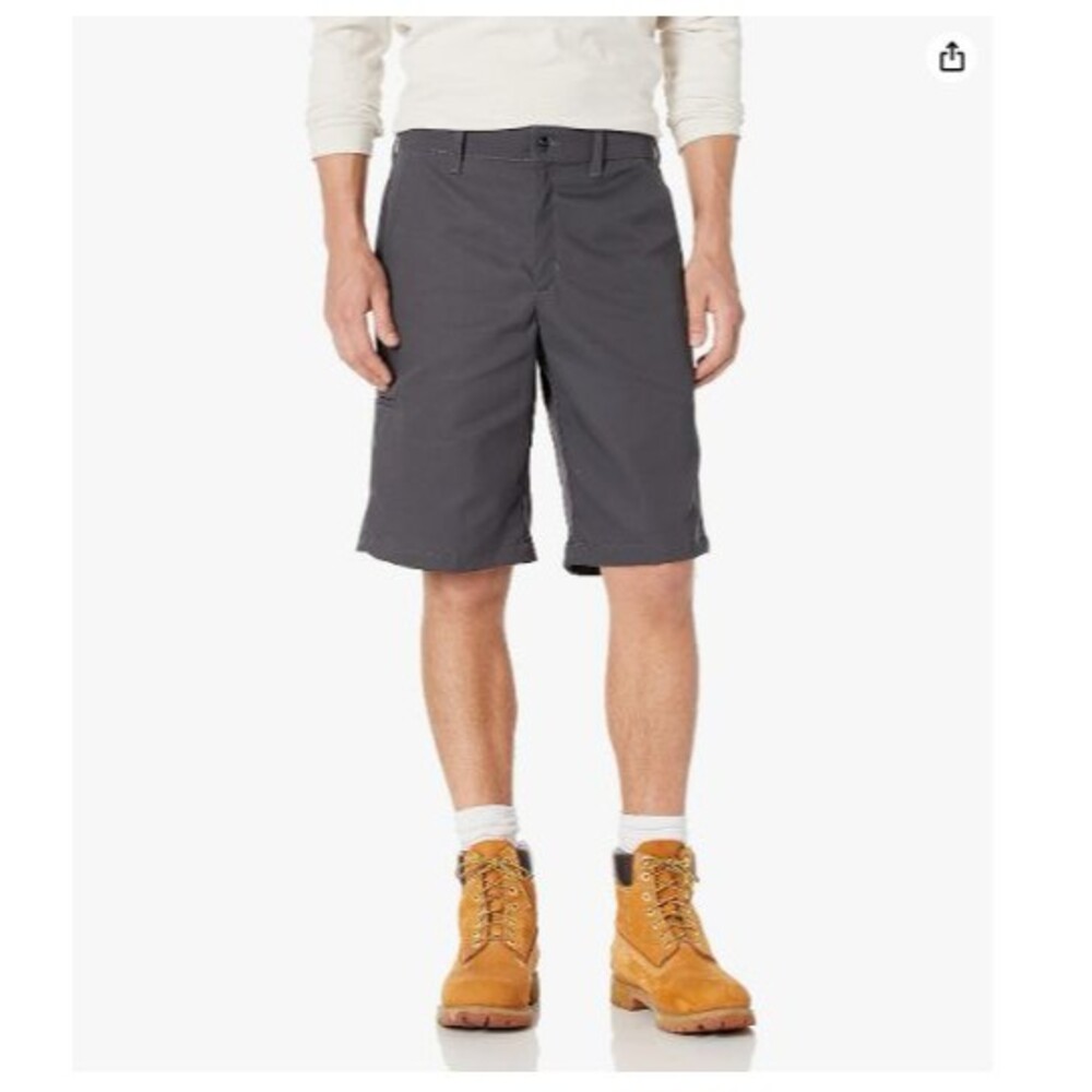 RedKap men's work utility shorts, Charcoal, 32W X 12L Pocket For Cell Phone